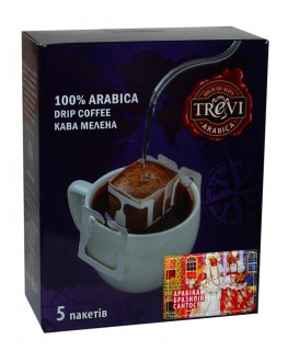 Кава TREVI Арабіка Бразилія Сантос 5 х 8 г дріп-пакет (4820140050989)