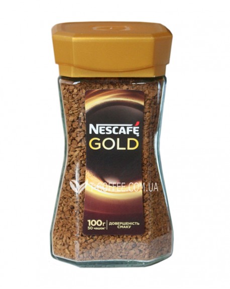 Кава NESCAFE Gold розчинна 100 г скл. б.