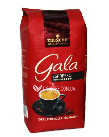Кава EDUSCHO Gala Espresso зернова 1 кг (4006067907456)