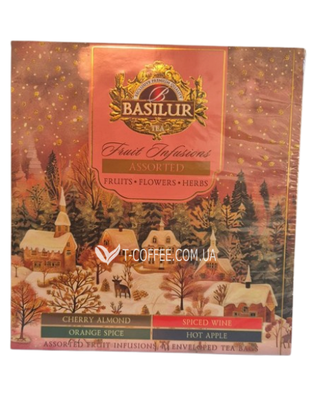 Чай BASILUR FRUIT INFUSION - Фруктово-ягідне асорті  40 х 2 г (4792252949645)