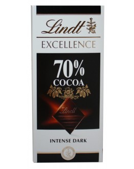 Шоколад LINDT Excellence Intense Dark Chocolate Чорний 70% какао 100 г (3046920028004)