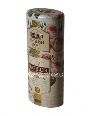 Чай BASILUR English Rose Dimbula Англійська Троянда Дімбула - Квіти і Фрукти Цейлону 125 г ж/б (4792252201217) фото