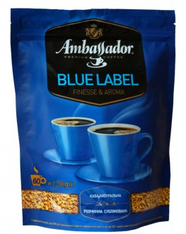Кава AMBASSADOR Blue Label розчинна 120 г економ.пак. (8719325127485)
