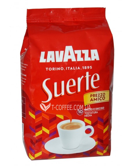 Кава LAVAZZA Suerte зернова 1 кг (8000070021747)