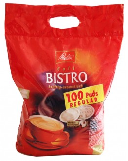 Кава MELITTA Bistro Kraftig-Aromatisch в монодозах (чалдах, таблетках) 100 х 7 г (4002720004104)