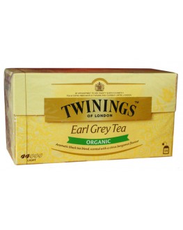 Чай TWININGS Earl Grey ORGANIC Ерл Грей Органик  25 х 2 г