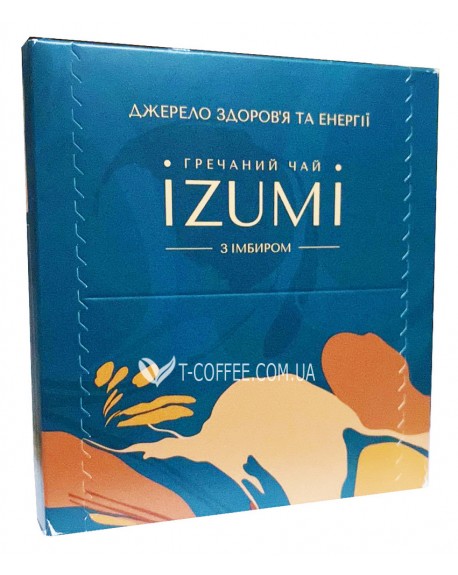 Гречаний чай IZUMI з імбиром 25 х 5 г к/п (4820233810063)
