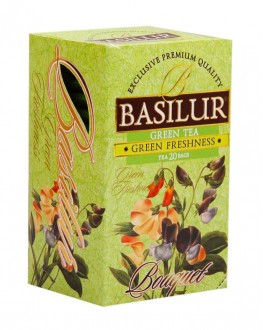 Чай BASILUR Green Freshness Зелена Свіжість - Букет 25 х 1,5 г (4792252002166)
