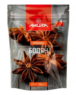 Бодян зірочки (аніс) AKURA 20 г