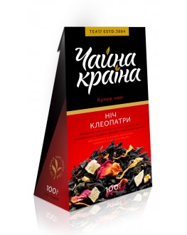 Ніч Клеопатри купаж чорного і зеленого чаю Чайна Країна 100 г к/п