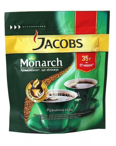 Кава JACOBS Monarch розчинна 35 г економ. пак. (4820187041698)