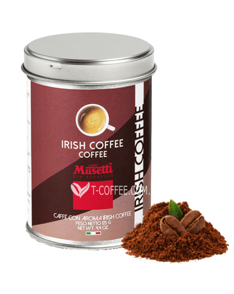 Кава MUSETTI Irish Coffee ароматизована мелена 125 г ж/б (8004769246022)