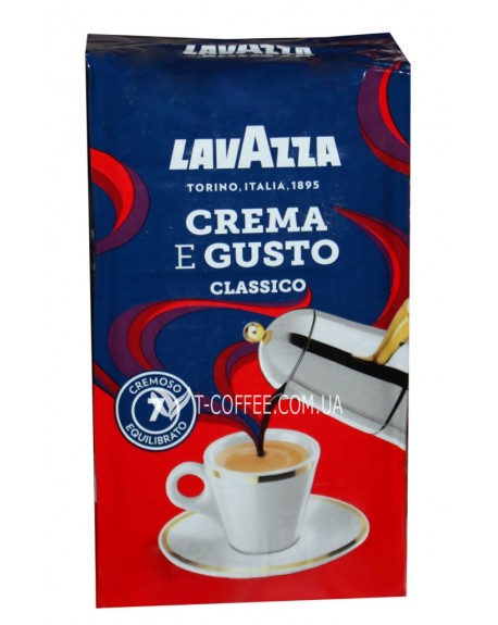 Кава LAVAZZA Crema e Gusto Classico мелена 250 г (8000070038768)