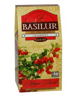 Чай BASILUR Cranberry Журавлина Чорний - Чарівні Фрукти 100 г к/п (4792252934740)