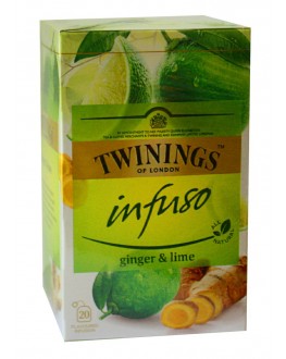 Чай TWININGS Infuso Ginger Lime Імбир Лайм 20 х 1,5 г (070177177652)