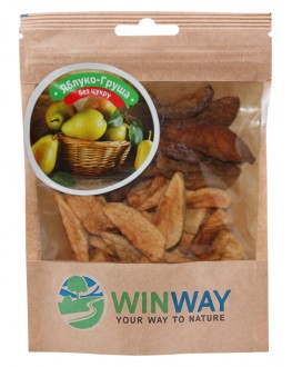 Яблуко Груша WINWAY сушені шматочки 50 г (4821912901188)