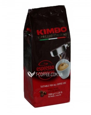 Кава KIMBO Espresso Napoletano зернова 1 кг (8002200101688) фото