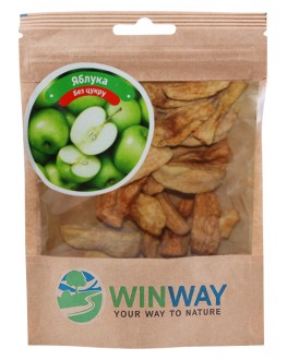 Яблука WINWAY сушені шматочки 35 г (4821912901171)