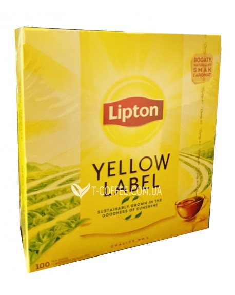 Чай LIPTON Yellow Label Чорний 100 x 2 г (8714100088944)