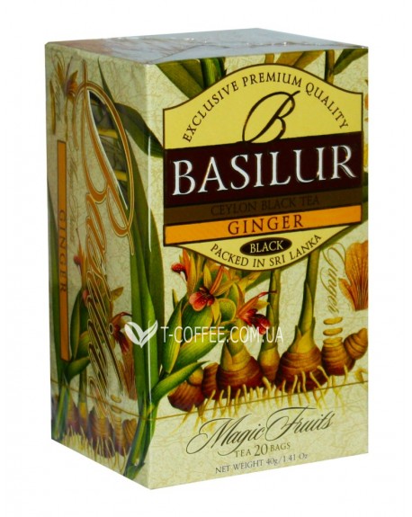 Чай BASILUR Ginger Імбир - Чарівні Фрукти 20 х 2 г (4792252916562)