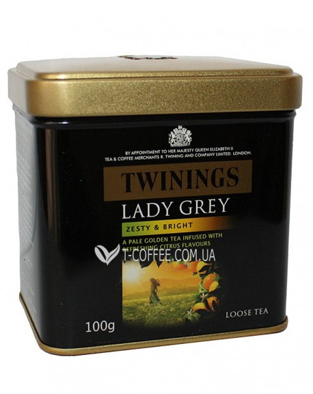 Чай TWININGS Lady Grey Леді Грей Цитрус 100 г ж/б