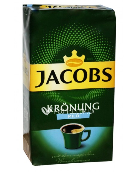 Кава JACOBS Kronung Mild мелена 500 г (4000508002830)