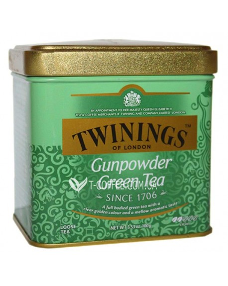 Чай TWININGS Gunpowder Green Зелений Порох 100 г ж/б (070177029784)