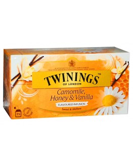 Чай TWININGS Camomile Honey Vanilla Ромашка Мед Ваніль 25 х 1,5 г (070177084110)