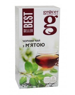 Чай GRACE! Чорний з М'ятою - Бестселер 25 х 2 г (5060207697798)