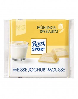Шоколад RITTER SPORT Weisse Joghurt Mousse Білий Йогуртовий Мус 100 г