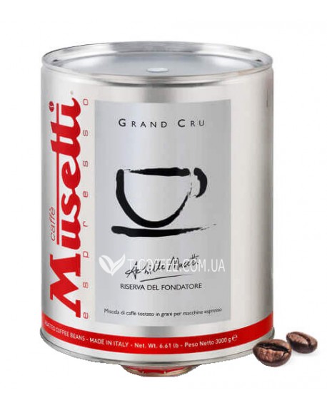 Кава MUSETTI Grand Cru зернова 3 кг ж/б