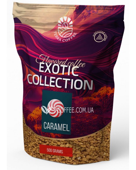 Кава Terra Cofffee Exotic Caramel розчинна 500 г економ. пак.