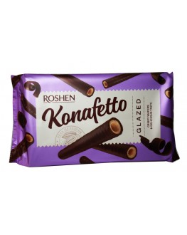 Вафельні трубочки ROSHEN Konafetto Glazed глазуровані 120 г (4823077631870)