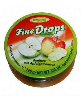 Льодяники FINE DROPS Bonbons Apfel Geschmack Яблуко 200 г (9002859090516)