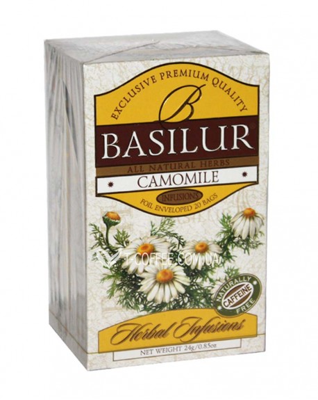 Чай BASILUR Camomile Ромашка - Трав’яні Збори 20 х 2 г (4792252922792)