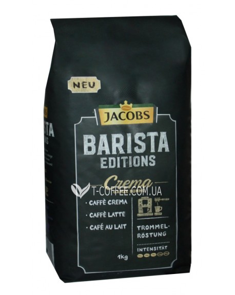 Кава JACOBS Barista Editions Crema зернова 1 кг (8711000891704)