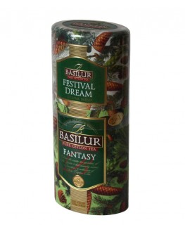 Чай BASILUR Festival Dream Fantasy Святкова Мрія Фантазія - Квіти і Фрукти Цейлону 125 г ж/б