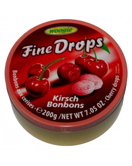 Льодяники FINE DROPS Kirsch Bonbons Вишня 200 г (9002859055560)