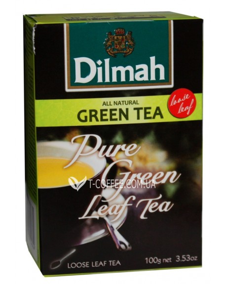 Чай DILMAH Pure Green Tea Зелений 100 г (9312631124354)