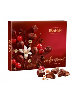 Цукерки ROSHEN Assortment Elegant Milk 145 г в коробці