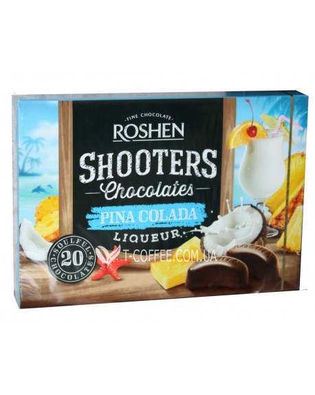Цукерки ROSHEN Shooters Pina Colada Піна Колада 150 г в коробці (4823077620973)
