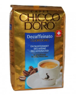 Кава CHICCO D'ORO Decaffeinato Cuor d’Oro без кофеїну зернова 250 г (7610899210256)