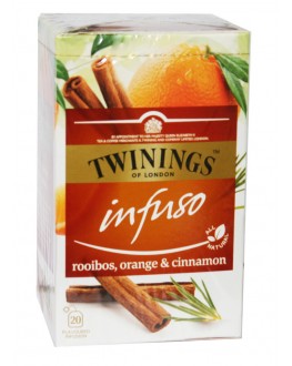 Чай TWININGS Infuso Rooibos Orange Cinnamon Ройбуш Апельсин Кориця 20 х 2 г (070177177690)