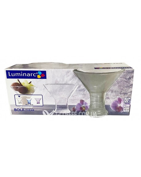 Креманка Luminarc Bola Clear скляна 2 х 300 мл 