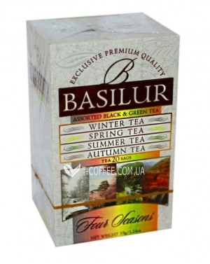 Чай BASILUR Assorted Four Seasons Асорті - Пори Року 25 х 2 г (4792252916227) фото