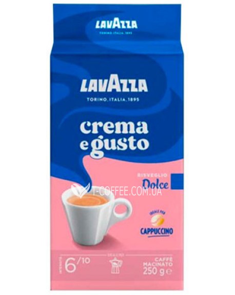 Кава LAVAZZA Crema e Gusto Dolce мелена 250 г (8000070037304)