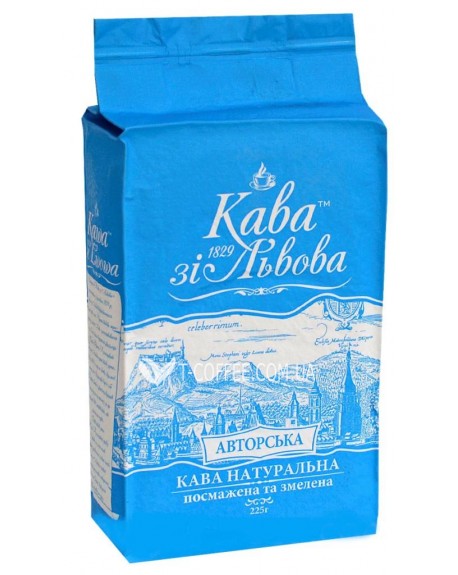 Кава КАВА ЗІ ЛЬВОВА Авторська мелена 225 г (4820145621139)