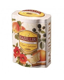 Чай BASILUR Indian Summer Індійське Літо - Фруктові Коктейлі 100 г ж/б (4792252918016)