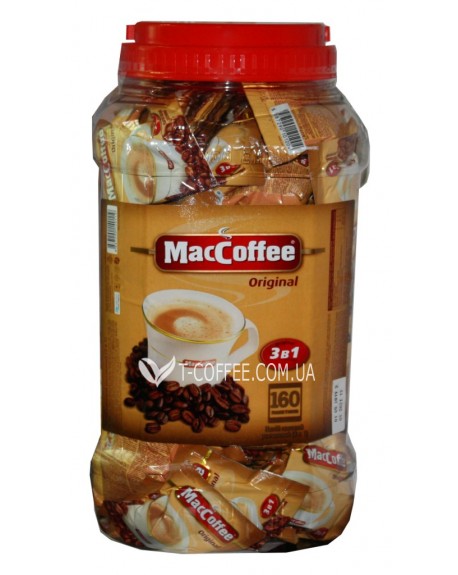 Кава MACCOFFEE 3в1 Original Оригінал розчинна 160 х 20 г п/б (8887290140119)