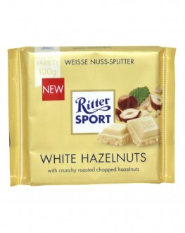 Шоколад RITTER SPORT White Hazelnuts Білий Лісовий Горіх 100 г